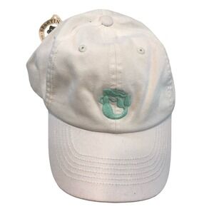 Spartina 449 White Baseball Hat Mermaid Embroidered Adjustable Strap